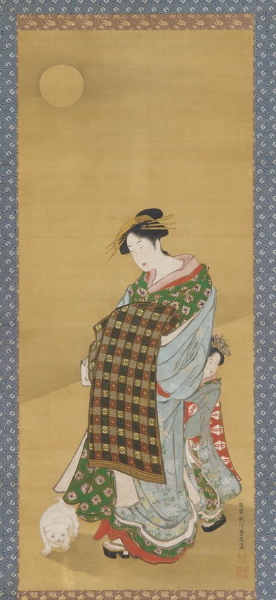 Une courtisane et son assistante - Utagawa Toyoharu
