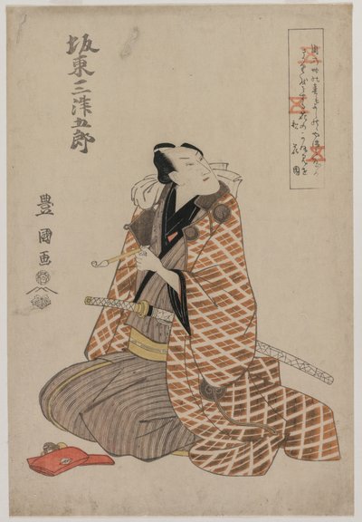 Bando Mitsugoro IV en robe de voyage - Utagawa Toyokuni