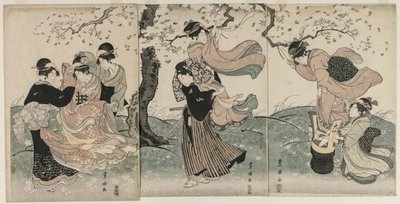 Fleurs de Cerisier dans le Vent - Utagawa Toyokuni