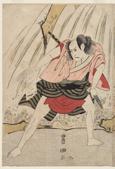 Kataoka Nizaemon VII et Ichikawa Yaozo III dans une confrontation près d