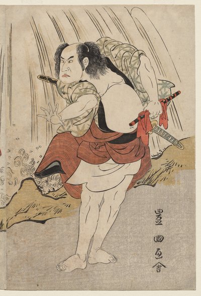 Kataoka Nizaemon VII et Ichikawa Yaozo III dans une confrontation près d