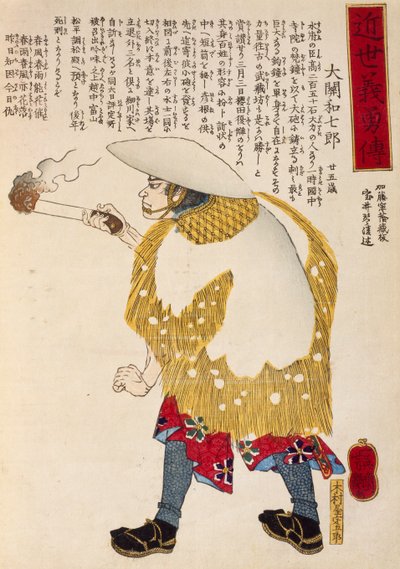 Paysanne avec une torche allumée - Utagawa Toyokuni