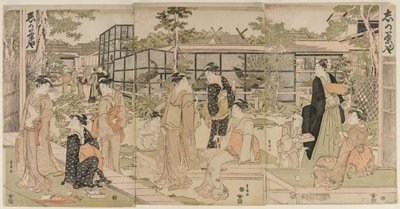 La maison de thé Shika - Utagawa Toyokuni