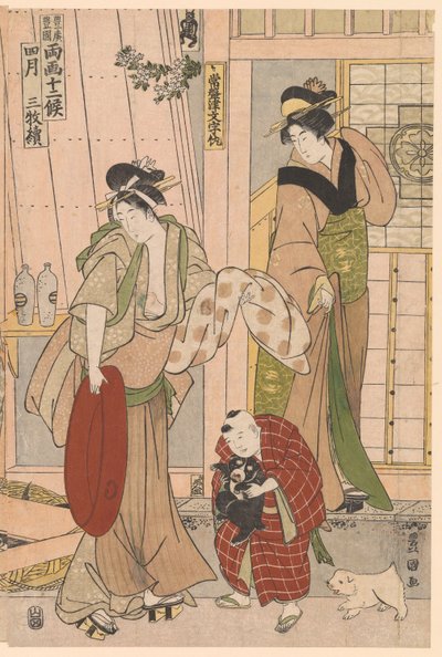 Poissonnier du quatrième mois, de la série Douze mois signes saisonniers - Utagawa Toyokuni I