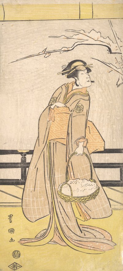 Nakayama Tomisaburo dans un rôle féminin - Utagawa Toyokuni I