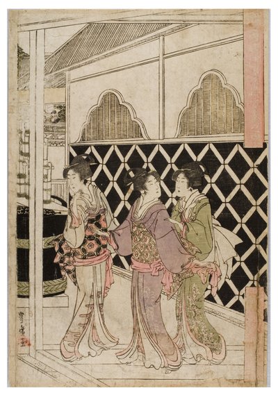 Pèlerinage du Nouvel An à Myohoji à Horinouchi, Edo, c.1804-1810 - Utagawa and Toyokuni Utagawa Toyohiro