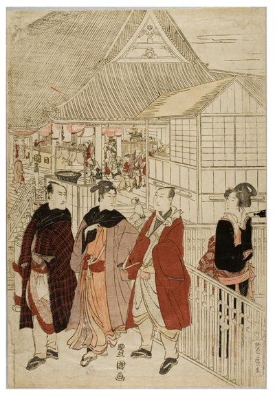 Pèlerinage du Nouvel An à Myohoji à Horinouchi, Edo, c.1804-1810 - Utagawa and Toyokuni Utagawa Toyohiro