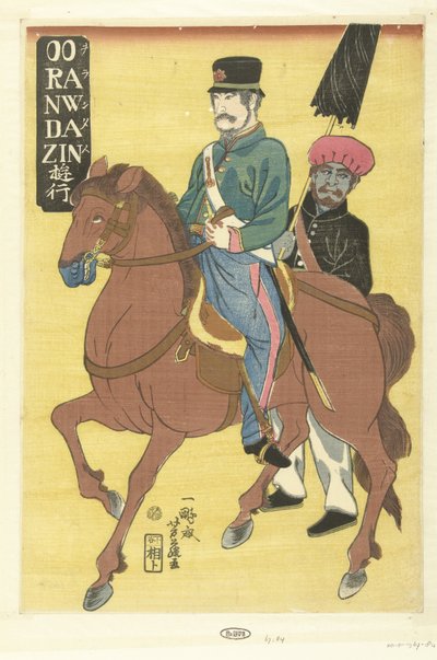 Orandajin yuko (Hollandais itinérant) - Utagawa Yoshifuji