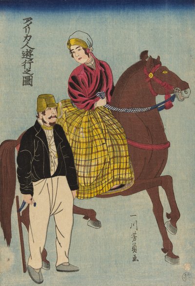 Américains en sortie - Utagawa Yoshikazu