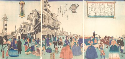Ville de Washington en Amérique, 1er mois, 1862 - Utagawa Yoshitora