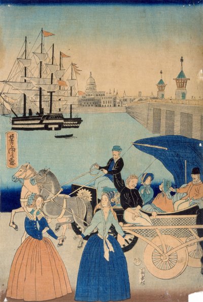 Image de Londres, Angleterre - Utagawa Yoshitora