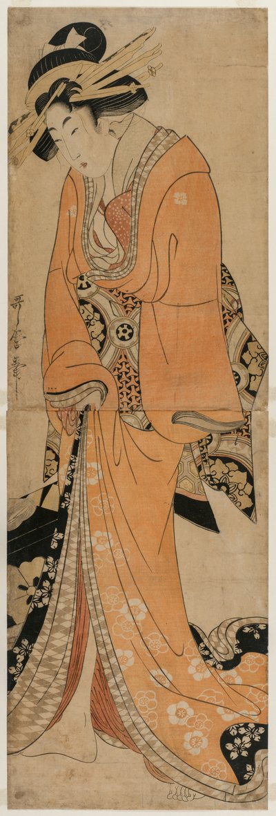 Geisha debout à côté d