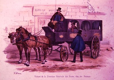 Carrosse appartenant au Siège de la Poste, également connu sous le nom de 