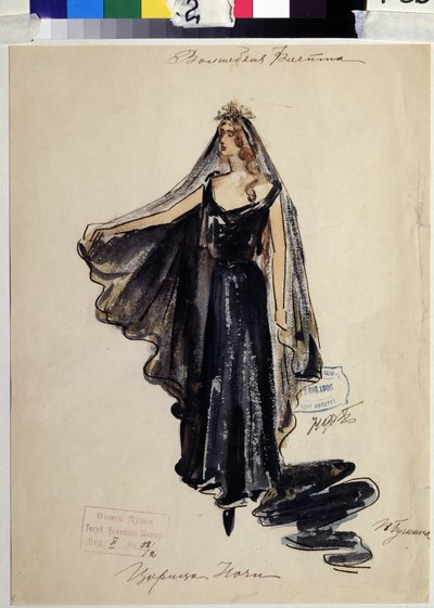 Dessin de costume pour l