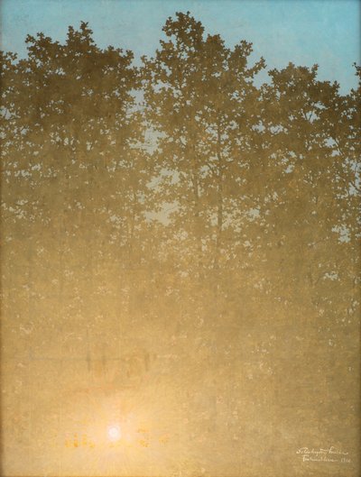 Coucher de Soleil. Fontainebleau - Valdemar Schønheyder Møller