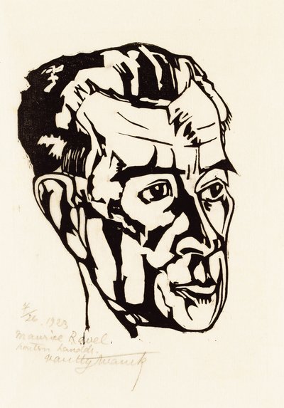 Portrait du compositeur Maurice Ravel 1875-1937, 1923 - Valentijn Edgar Van Uytvanck