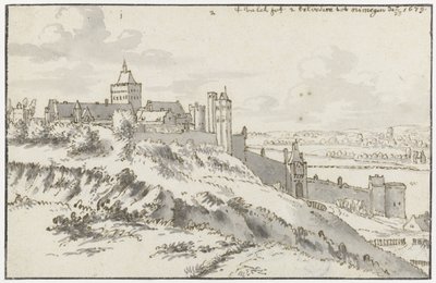 Vue du Valkhof et du Belvédère à Nimègue - Valentijn Klotz (possibly)