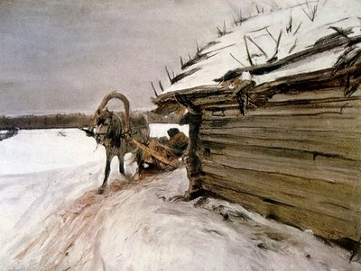 En hiver 1898 par Valentin Serov - Valentin Aleksandrovich Serov