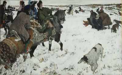 Pierre Ier à la chasse, 1902 - Valentin Aleksandrovich Serov
