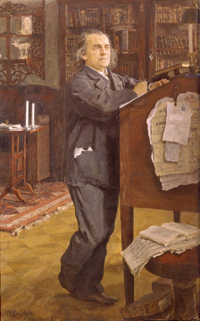 Portrait du compositeur Alexandre Serov 1820-1871, 1889 - Valentin Aleksandrovich Serov
