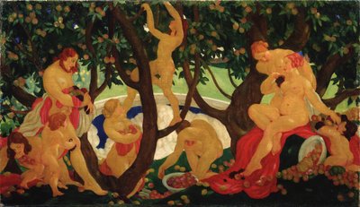 Récolte des pommes, 1917 - Valentin Alexandrovich Yakovlev