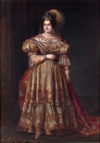 Marie Christine Ferdinande de Bourbon, princesse royale des Deux Siciles - Valentin Carderera y Solano