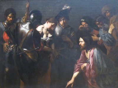 Le Christ et la femme adultère - Valentin de Boulogne