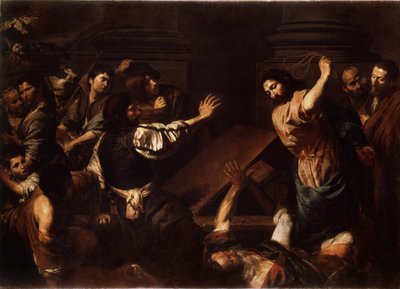 Le Christ chassant les marchands du Temple - Valentin de Boulogne
