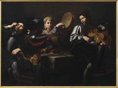 Musiciens et soldats - Valentin de Boulogne