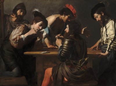 Soldats jouant aux cartes et aux dés (Les Tricheurs) - Valentin de Boulogne