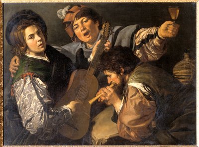 Trois hommes faisant de la musique, vers 1616 - Valentin de Boulogne