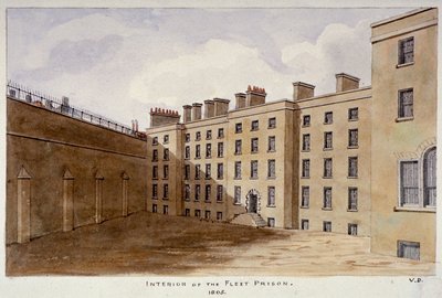 Cour intérieure de la prison de Fleet, Londres - Valentine Davis