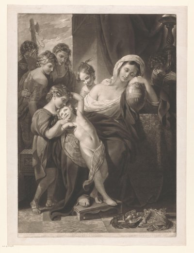 Agrippine, entourée de ses enfants, pleurant sur les cendres de Germanicus - Valentine Green
