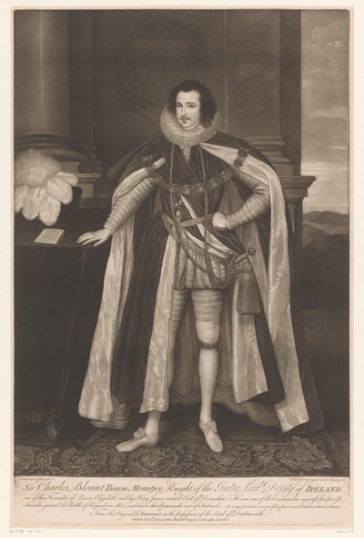 Portrait de Charles Blount
Sir Charles Blount Baron Mountjoy, Chevalier de la Jarretière, Lord Deputy d