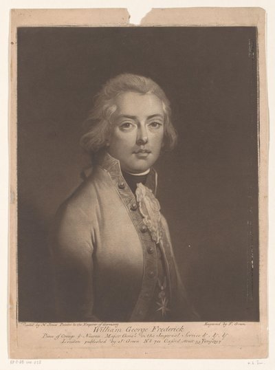 Portrait de Willem George Frederik van Oranje-Nassau - Valentine Green