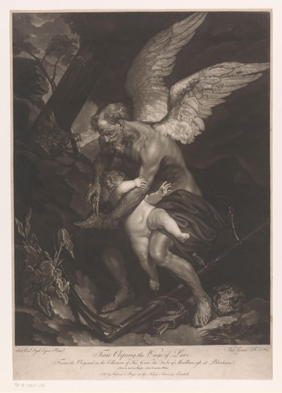 Le Père Temps coupe les ailes de Cupidon - Valentine Green