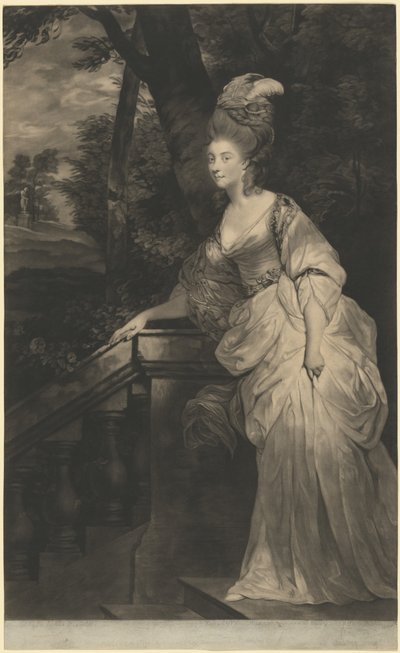 Georgiana (Spencer), Duchesse de Devonshire - Valentine Green after Sir Joshua Reynolds
