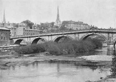Pont anglais, Shrewsbury, vers 1896 - Valentine and Sons Ltd