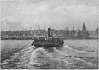 Liverpool, depuis la Mersey, vers 1896 - Valentine and Sons Ltd