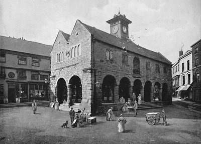 Halle du marché et maison Kyrles, Ross, vers 1896 - Valentine and Sons Ltd