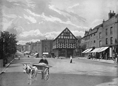 Place du marché, Ledbury, vers 1896 - Valentine and Sons Ltd