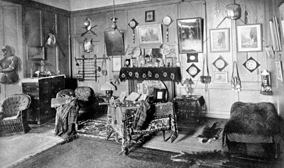 Une pièce dans le château de Stirling, Écosse, 1924-1926 - Valentine and Sons Ltd