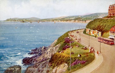 Baie de Douglas depuis Onchan Head, Île de Man, années 1930-1940 - Valentine and Sons Ltd