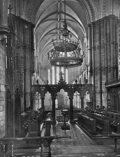 Intérieur de la cathédrale Christ Church, Dublin, Irlande, 1924-1926 - Valentine and Sons Ltd