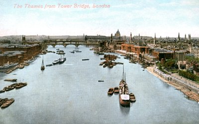 La Tamise, Londres - Valentine and Sons Publishing Co