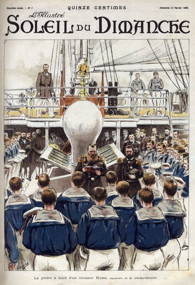 La prière des marins à bord d