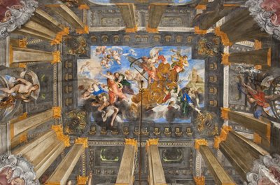 Le Char du Soleil, plafond de la Salle du Temps Carro - Valerio Castello