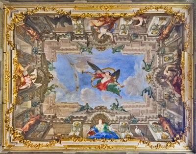 Allégorie de la Renommée et Figures Allégoriques de la Salle de la Renommée de la Famille Balbi - Valerio and Mariani Giovanni Maria Castello