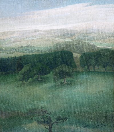 Montagnes dans le Cardiganshire - Valerius de Saedeleer