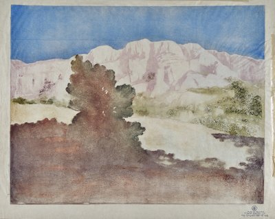 Vue de la Montagne Sainte-Victoire - Valère Bernard